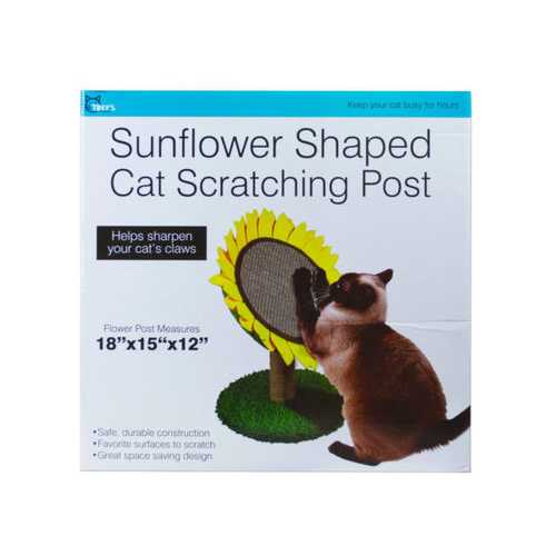 Sunflower Shaped Cat Scratching Post ( Case of 3 )